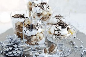 Apfel-Schichtdessert mit Schokolade Apfel-Schichtdessert mit Schokolade