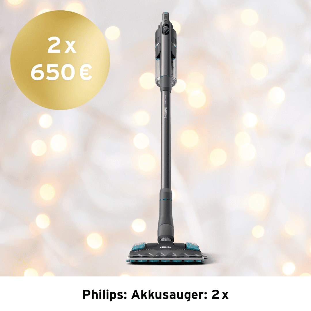 Gewinnen Sie mit etwas Glück 2x einen Akkusauger von Phillips