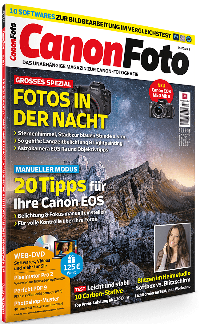 CanonFoto Ausgabe März 2021: zusätzliche Inhalte kostenlos herunterladen