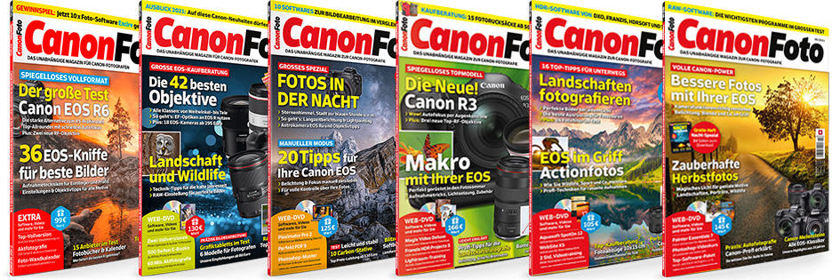 CanonFoto Jahresarchiv 2021: Alle Ausgaben kostenlos sichern