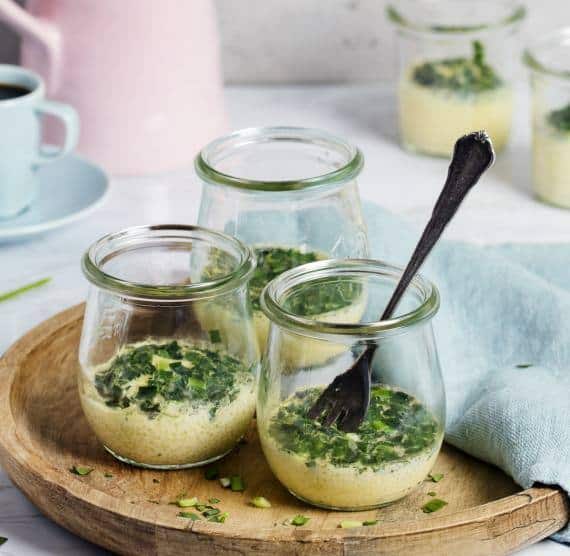 Kräuteromelett aus dem Glas