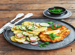 Spargel mit Steak und Ofen-Kartoffeln